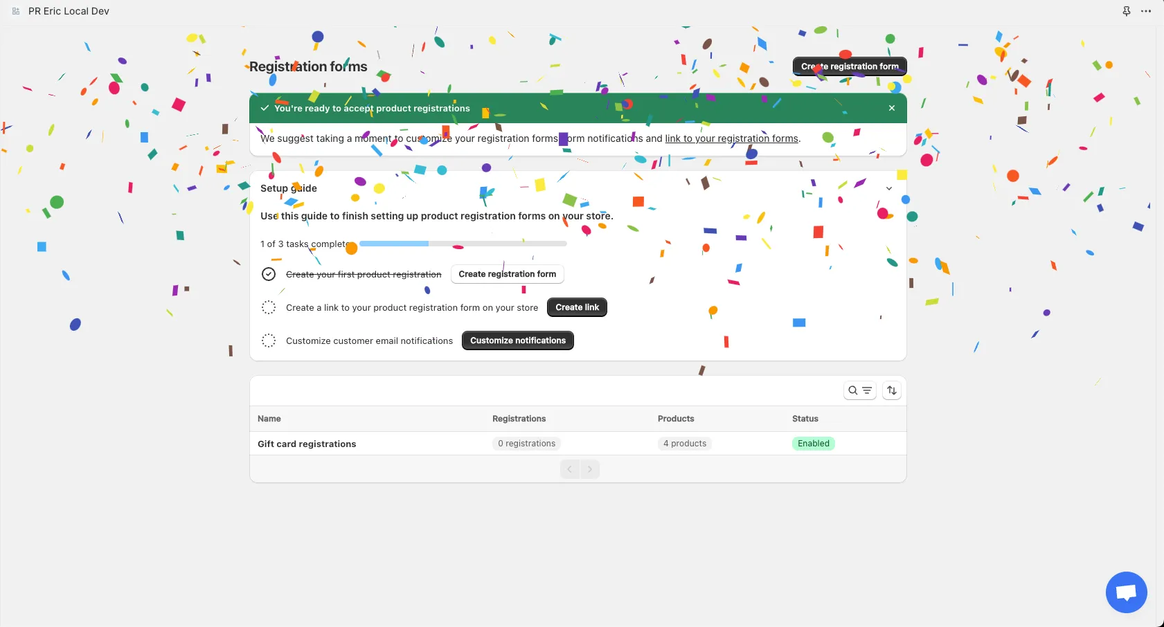 Propel app homepage after form creation